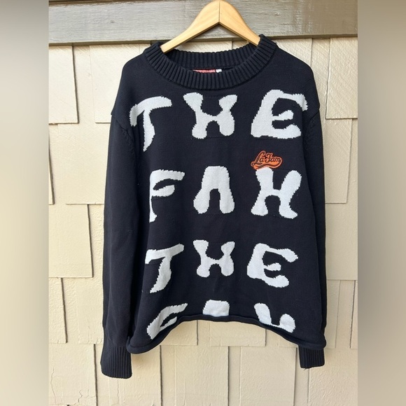 La Fam Other - La Fam Amsterdam Knitted Sweater Streetwear Grafitti Size XL Rare Find